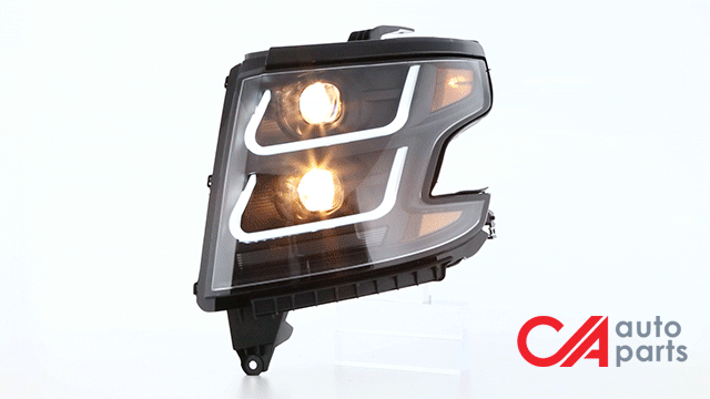 15-18-chevy-suburbban-tahoe-headlights-3d-led-drl-clear-lens-amber-corner-dual-projector-plug-n-play-pair-hl-3d-sub15-bk-am - 3