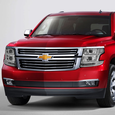 D-Motoring - 15-18 Chevy Suburbban Tahoe Headlights - LED DRL - Clear Lens - Clear Corner - Dual Projector - Plug-n-Play - Pair - 7