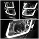 D-Motoring - 15-18 Chevy Suburbban Tahoe Headlights - LED DRL - Clear Lens - Clear Corner - Dual Projector - Plug-n-Play - Pair - 3
