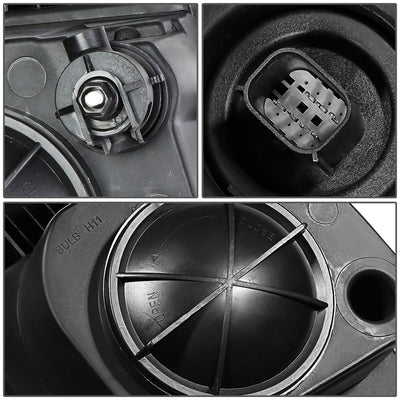 D-Motoring - 15-18 Chevy Suburbban Tahoe Headlights - LED DRL - Smoked Lens - Clear Corner - Dual Projector - Plug-n-Play - Pair - 5