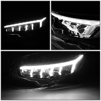16-18 Honda Civic Full LED Sequential Chasing Turn Signal Headlights ...