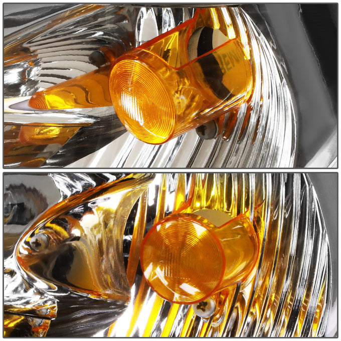 D-Motoring - Headlights - RGB Color LED U-Halo - Chrome Housing - Projector - Plug-n-Play - Pair - 00-03 BMW X5 - 5