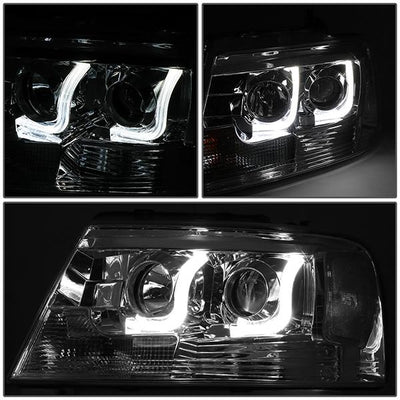 D-Motoring - 04-08 Ford F150 Lincoln Mark LTHeadlights - Dual LED DRL - Clear Corner - Projector - Pair - 3