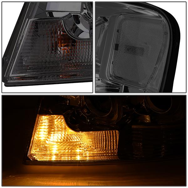D-Motoring - 04-08 Ford F150 Lincoln Mark LTHeadlights - Dual LED DRL - Clear Corner - Projector - Pair - 6