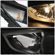 D-Motoring - 10-16 Hyundai Tucson Headlights - 3D LED DRL+Halo Ring - Clear Lens - Projector - Plug-n-Play - Pair - 4