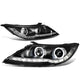 D-Motoring - 11-16 Kia Sportage Headlights - LED DRL+Turn Signal+Halo - Clear Lens - Projector - Plug-n-Play - Pair - 1