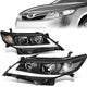 12-14 Toyota Camry Headlights - 3D LED DRL - Clear Lens - Projector - Plug-n-Play - Pair