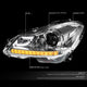 D-Motoring - Headlights - LED DRL - Clear Housing - Projector - Plug-n-Play - Pair - 12-15 Mercedes C-Class W204 - 2