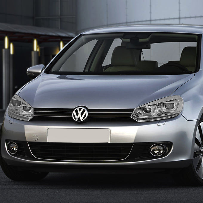 D-Motoring - 10-14 VW Golf/GTI Headlights - Chasing LED Turn Signal+3D DRL - Clear Lens - Projector - Plug-n-Play - Pair - 7