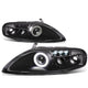 92-00 Lexus SC300 SC400 Headlights - LED DRL - Black Housing - Projector - Plug-n-Play - Pair