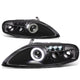92-00 Lexus SC300 SC400 Headlights - LED DRL - Black Housing - Projector - Plug-n-Play - Pair
