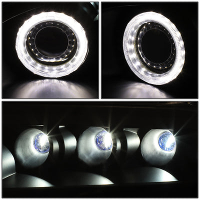 D-Motoring - Headlights - LED DRL - Black Housing - Projector - Plug-n-Play - Pair - Lexus SC300 / SC400 - 2