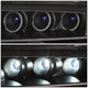 D-Motoring - Headlights - LED DRL - Black Housing - Projector - Plug-n-Play - Pair - Lexus SC300 / SC400 - 4