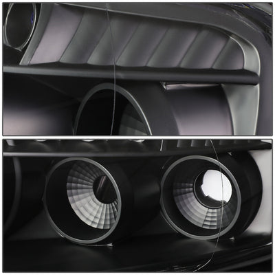 D-Motoring - Headlights - LED DRL - Black Housing - Projector - Plug-n-Play - Pair - Lexus SC300 / SC400 - 5