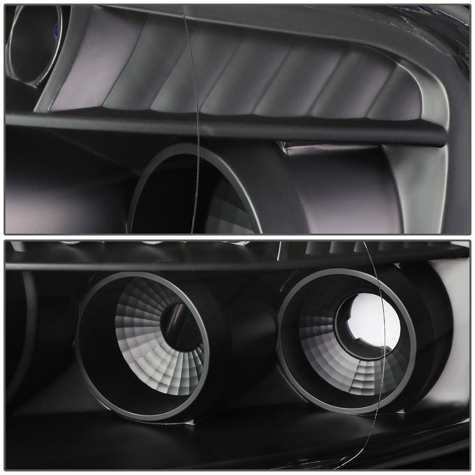 D-Motoring - Headlights - LED DRL - Black Housing - Projector - Plug-n-Play - Pair - Lexus SC300 / SC400 - 5