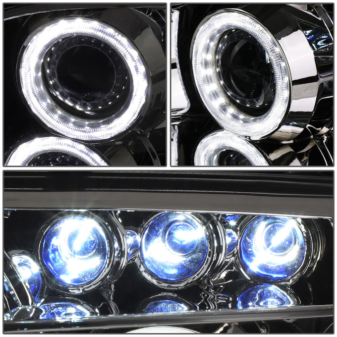 D-Motoring - Headlights - LED DRL - Chrome Housing - Projector - Plug-n-Play - Pair - Lexus SC300 / SC400 - 2