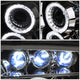 D-Motoring - Headlights - LED DRL - Chrome Housing - Projector - Plug-n-Play - Pair - Lexus SC300 / SC400 - 2