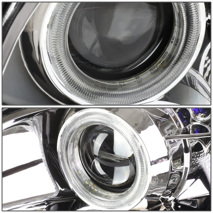 D-Motoring - Headlights - LED DRL - Chrome Housing - Projector - Plug-n-Play - Pair - Lexus SC300 / SC400 - 3
