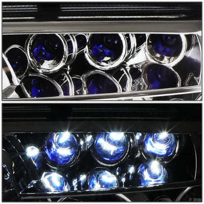 D-Motoring - Headlights - LED DRL - Chrome Housing - Projector - Plug-n-Play - Pair - Lexus SC300 / SC400 - 4
