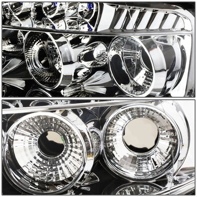 D-Motoring - Headlights - LED DRL - Chrome Housing - Projector - Plug-n-Play - Pair - Lexus SC300 / SC400 - 5