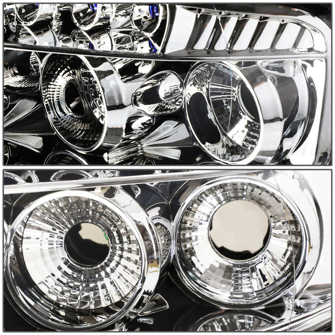D-Motoring - Headlights - LED DRL - Chrome Housing - Projector - Plug-n-Play - Pair - Lexus SC300 / SC400 - 5
