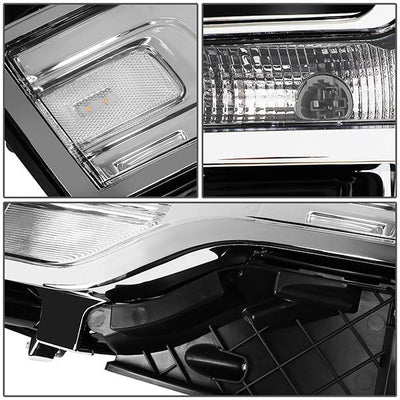 13-19-ford-flex-chrome-housing-clear-corner-headlight-lamps-hl-fflex13-ch - 4
