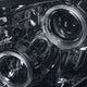 D-Motoring - Headlights - LED Halo Rings - Smoked Lens - Amber Corner - Projector - Plug-n-Play - Pair - 09-14 Ford F-150 - 3