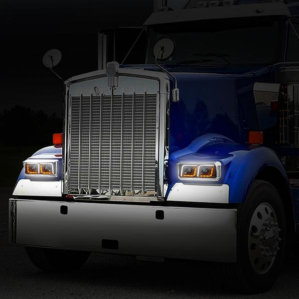 led-drl-turn-signal-81-19-western-star-4800-kenworth-w900-projector-headlight-lamp-black-hl-hay-001-bk - 3