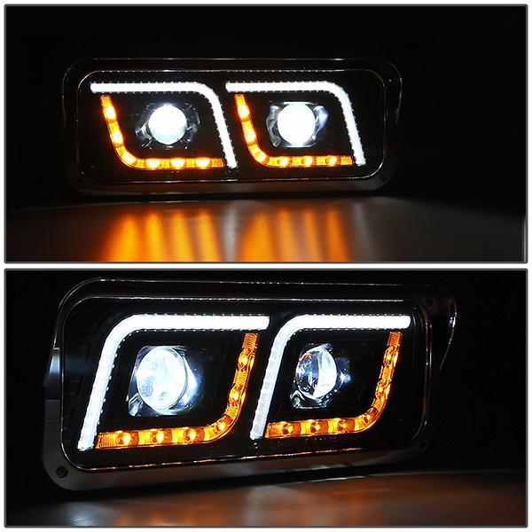 led-drl-turn-signal-81-19-western-star-4800-kenworth-w900-projector-headlight-lamp-black-hl-hay-001-bk - 5