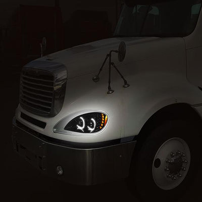 led-drl-turn-signal-04-17-freightliner-columbia-projector-headlight-lamps-black-hl-hay-003-bk - 11