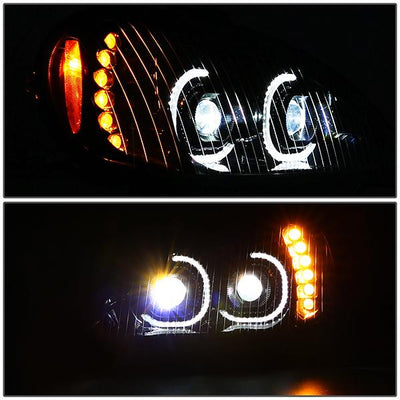 led-drl-turn-signal-04-17-freightliner-columbia-projector-headlight-lamps-black-hl-hay-003-bk - 3