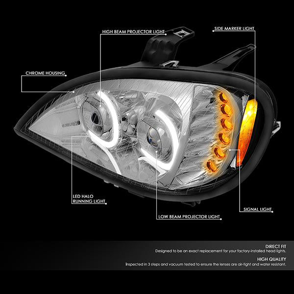 led-drl-turn-signal-04-17-freightliner-columbia-projector-headlight-lamps-chrome-hl-hay-003-ch - 2