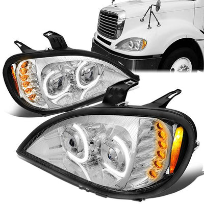 led-drl-turn-signal-04-17-freightliner-columbia-projector-headlight-lamps-chrome-hl-hay-003-ch - 1