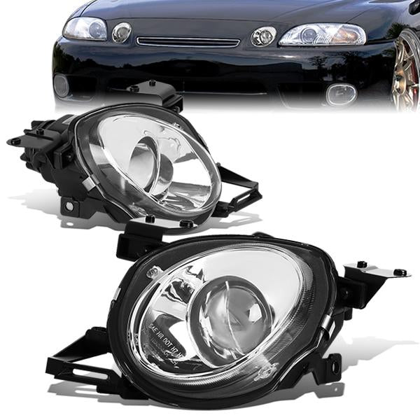 92-00 Lexus SC300 SC400 Headlights - Chrome Housing - Projector - Plug-n-Play - Pair