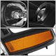 07-14 Tahoe Suburban Headlights - LED Sequential Signal - Clear Lens - Amber Corner - Projector - Pair - 7