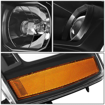 07-14 Tahoe Suburban Headlights - LED Sequential Signal - Clear Lens - Amber Corner - Projector - Pair - 7