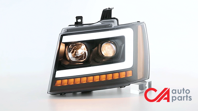 07-14-tahoe-suburban-headlights-led-sequential-signal-clear-lens-amber-corner-projector-pair-hl-hpl-csa07-bk-am - 11