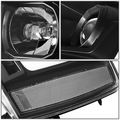 07-14 Tahoe Suburban Headlights - LED Sequential Signal - Clear Lens - Clear Corner - Projector - Pair - 7