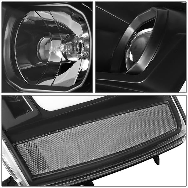 07-14 Tahoe Suburban Headlights - LED Sequential Signal - Clear Lens - Clear Corner - Projector - Pair - 7
