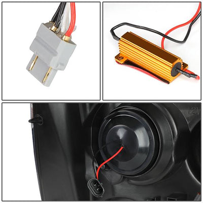 07-14 Tahoe Suburban Headlights - LED Sequential Signal - Clear Lens - Clear Corner - Projector - Pair - 8