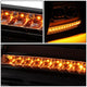 07-14 Tahoe Suburban Headlights - LED Sequential Signal - Smoked Lens - Amber Corner - Projector - Pair - 5