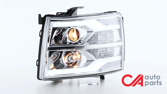 07-14-chevy-silverado-headlights-dual-led-drl-tube-clear-lens-clear-corner-projector-plug-n-play-pair-hl-hpl-csil07-g2-ch-cl1 - 3