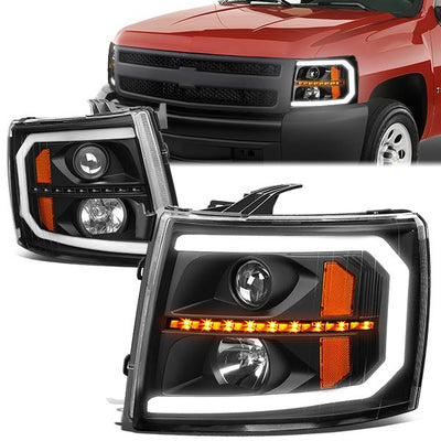 led-sequential-turn-signal-07-14-chevy-silverado-1500-2500-3500-projector-headlight-hl-hpl-csil07-g3-bk-am - 1
