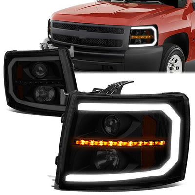 led-sequential-turn-signal-07-14-chevy-silverado-1500-2500-3500-projector-headlight-hl-hpl-csil07-g3-bk-sm-am - 1