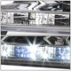 D-Motoring - Headlights - LED DRL+Corner - Chrome Housing - Projector - Plug-n-Play - Pair - 96-01 Audi A4 & Quattro Models - 3