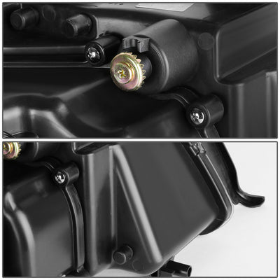 D-Motoring - Headlights - LED DRL - Black Housing - Projector - Plug-n-Play - Pair - 02-04 Audi A6 / A6 Quattro - 6