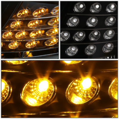 D-Motoring - Headlights - LED DRL - Black Housing - Projector - Plug-n-Play - Pair - 02-04 Audi A6 / A6 Quattro - 3