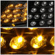 D-Motoring - Headlights - LED DRL+Corner - Black Housing - Projector - Plug-n-Play - Pair - 98-01 Audi A6 / A6 Quattro - 3