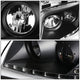 D-Motoring - Headlights - LED DRL+Corner - Black Housing - Projector - Plug-n-Play - Pair - 98-01 Audi A6 / A6 Quattro - 4