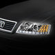 D-Motoring - Headlights - LED DRL+Corner - Chrome Housing - Projector - Plug-n-Play - Pair - 98-01 Audi A6 / A6 Quattro - 7